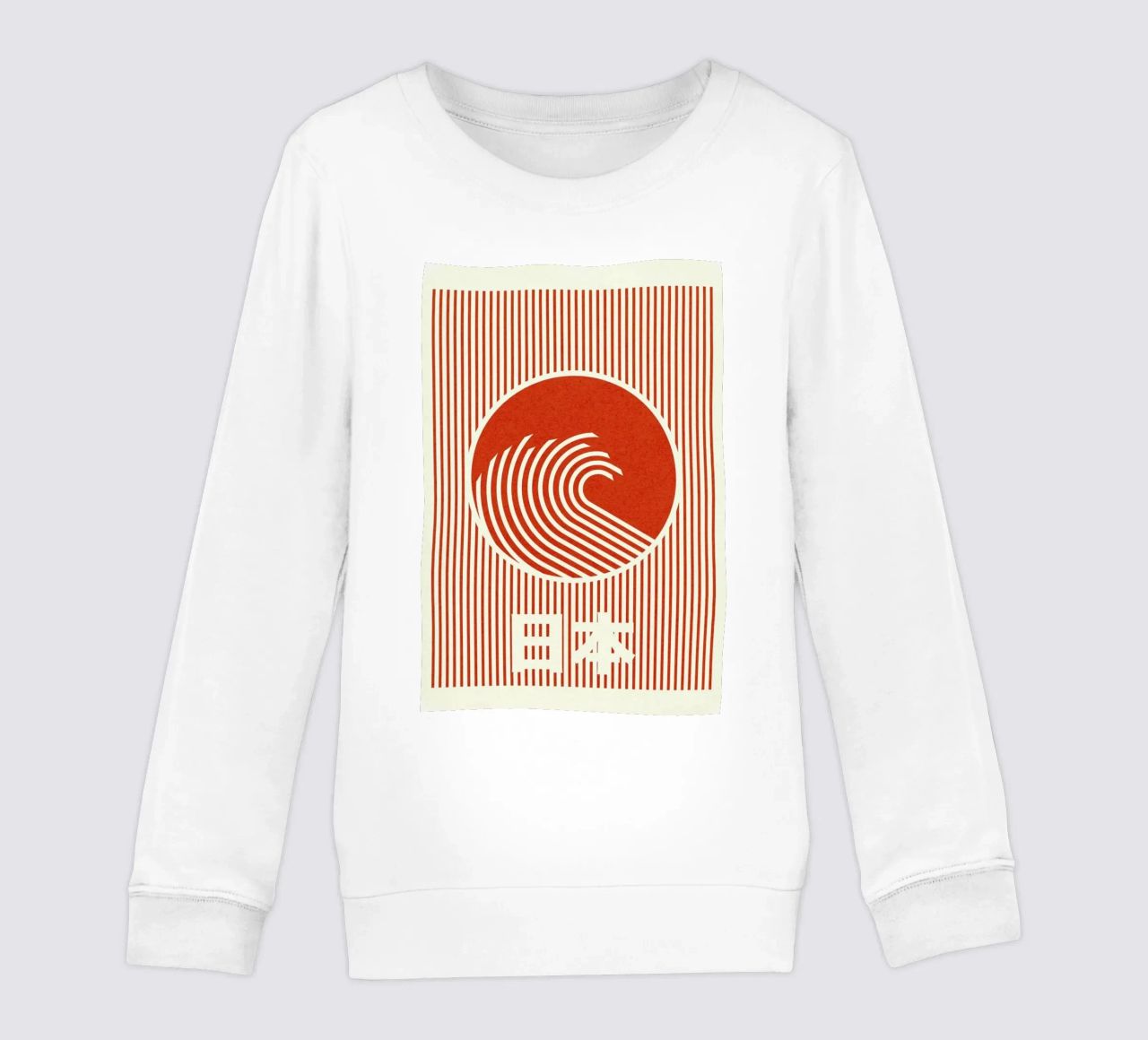 Great Wave Of Nippon sudadera para niño de Rosi Feist