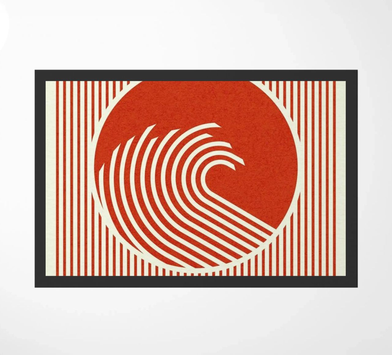 Great Wave Of Nippon felpudo de Rosi Feist