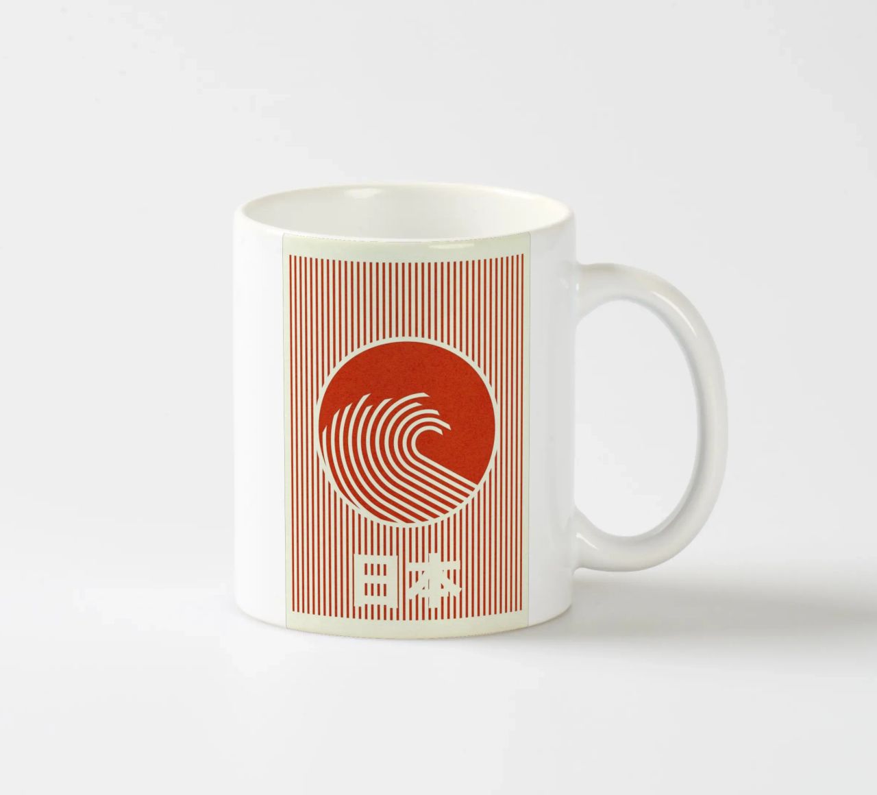 Great Wave Of Nippon tazza in ceramica da Rosi Feist