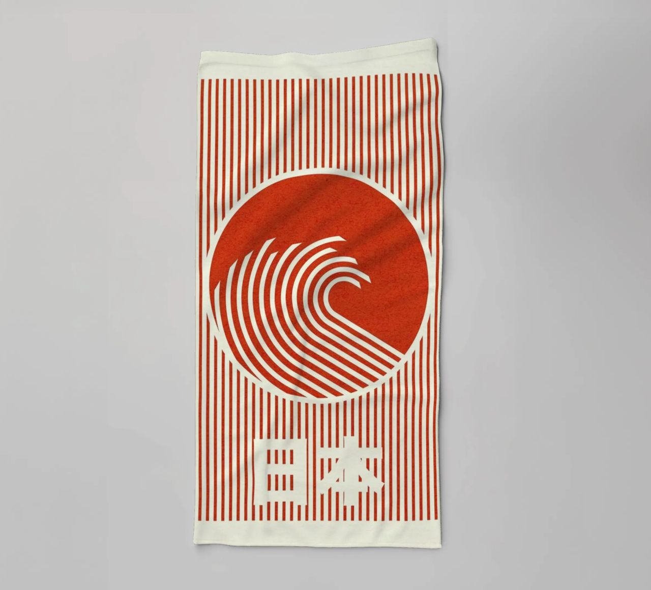 Great Wave Of Nippon toalla de baño de Rosi Feist