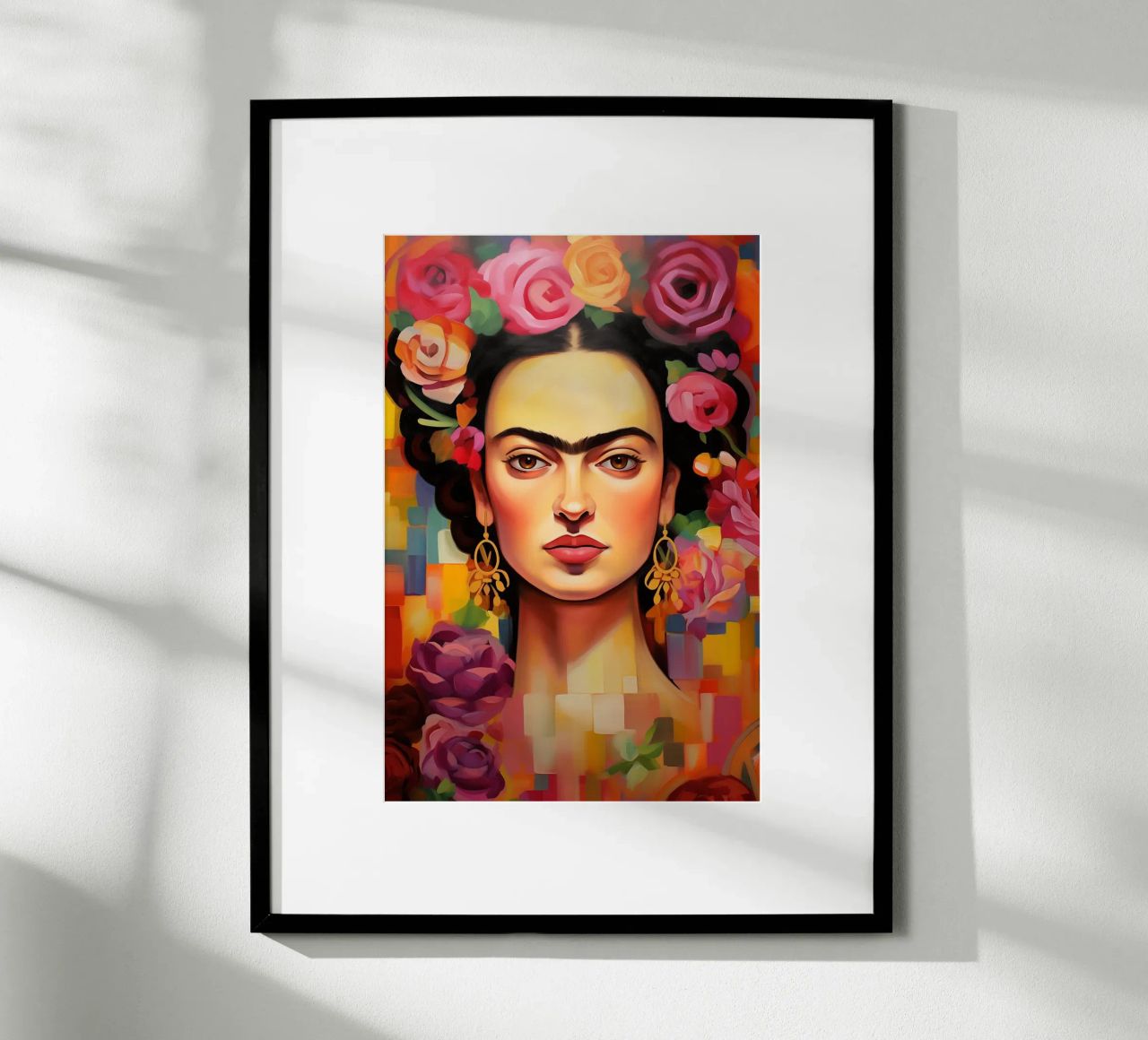 Frida's blooming creativity poster by Carinaprint