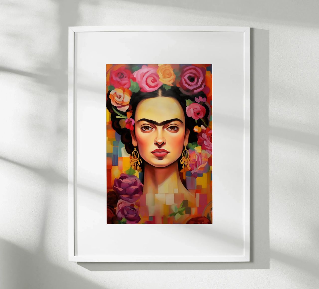 Frida's blooming creativity poster by Carinaprint