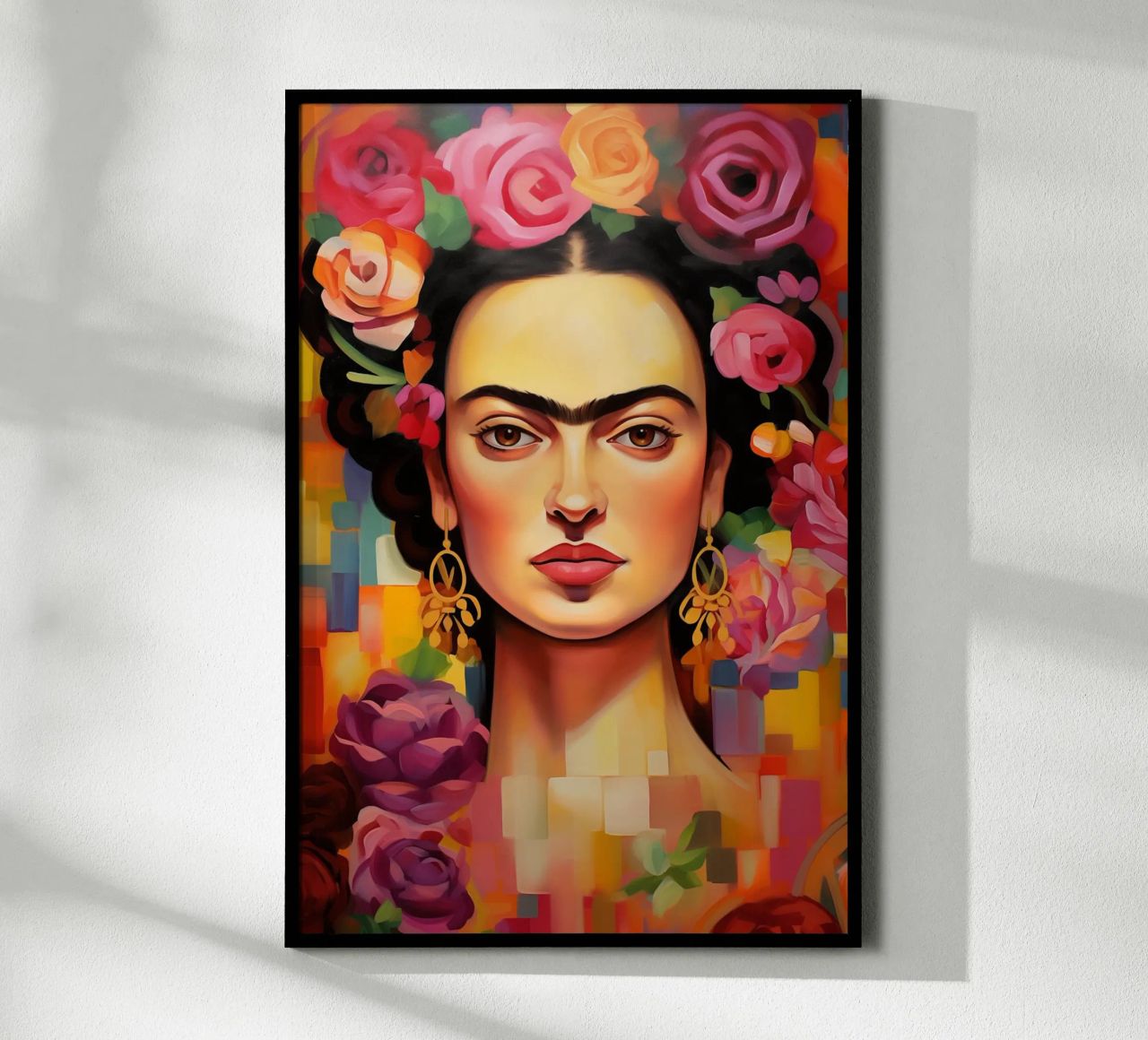 Frida's blooming creativity poster by Carinaprint