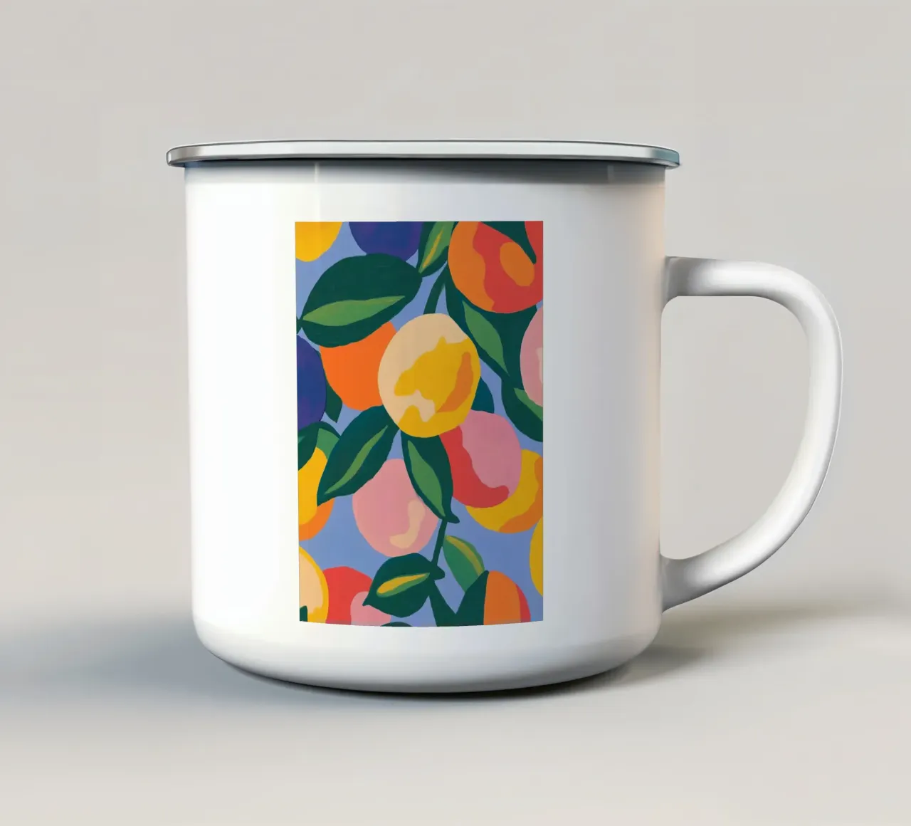 Il desiderio di frutta tazza in smalto da Carinaprint
