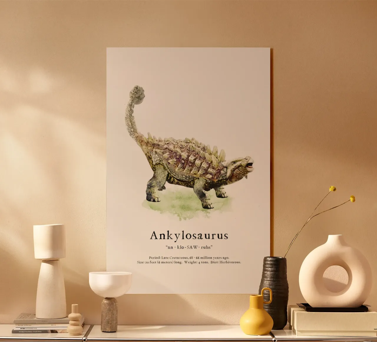 Ankylosaurus plexiglass da Lila & Lola