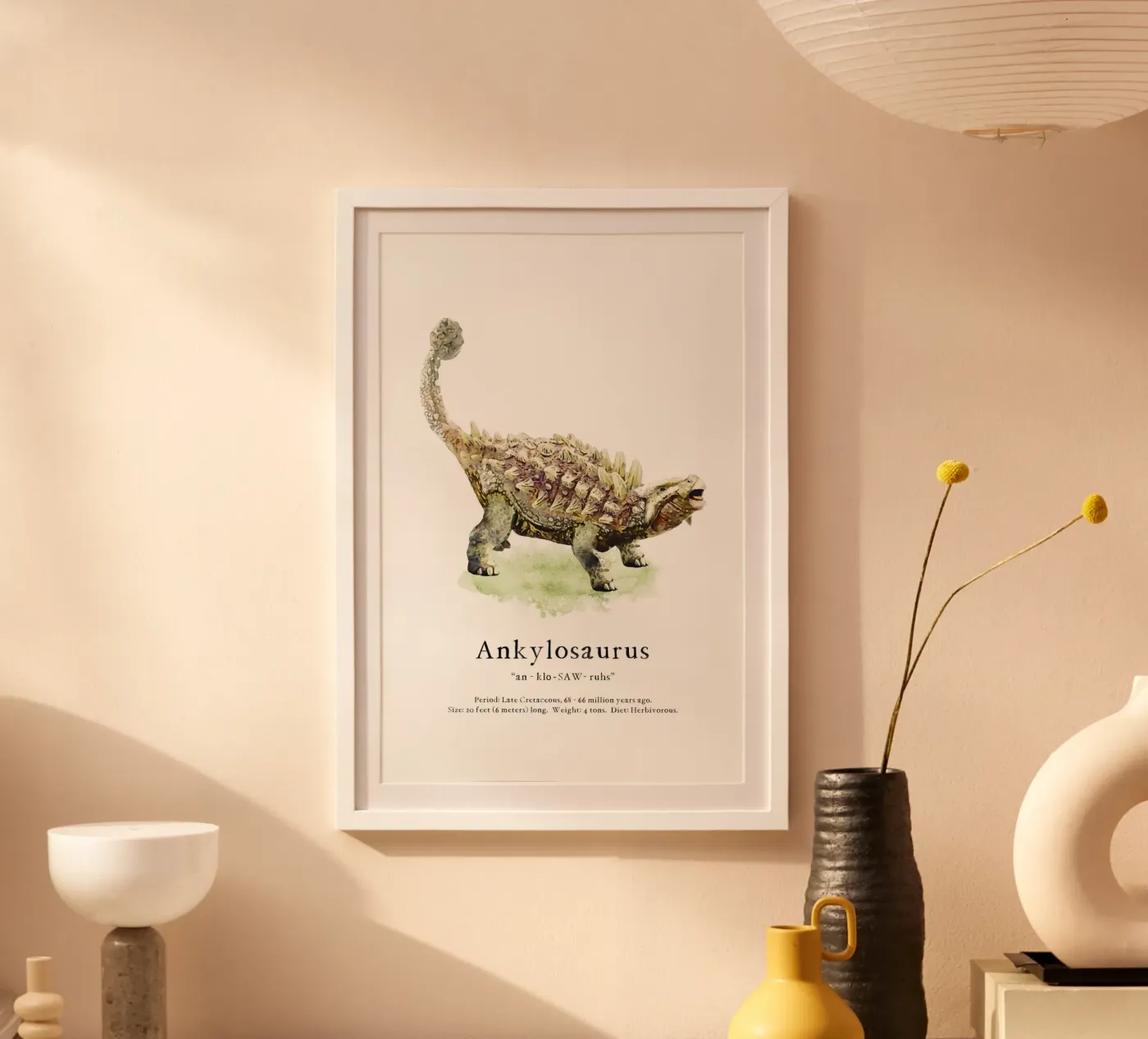 Ankylosaurus poster by Lila & Lola