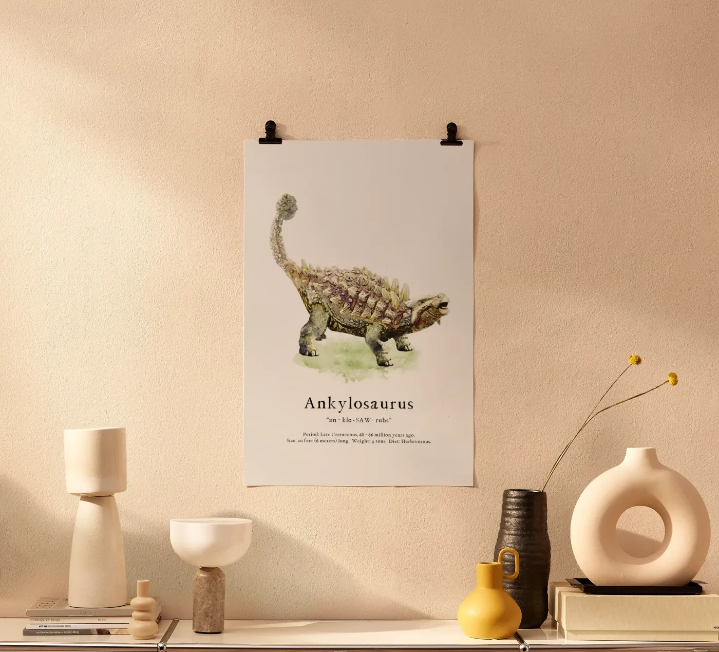 Ankylosaurus poster da Lila & Lola