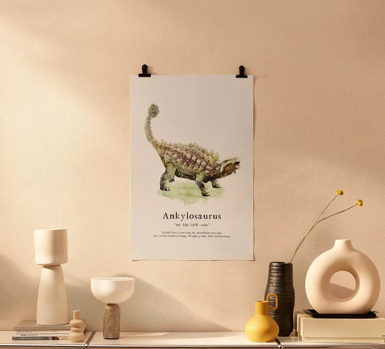 Ankylosaurus poster da Lila & Lola