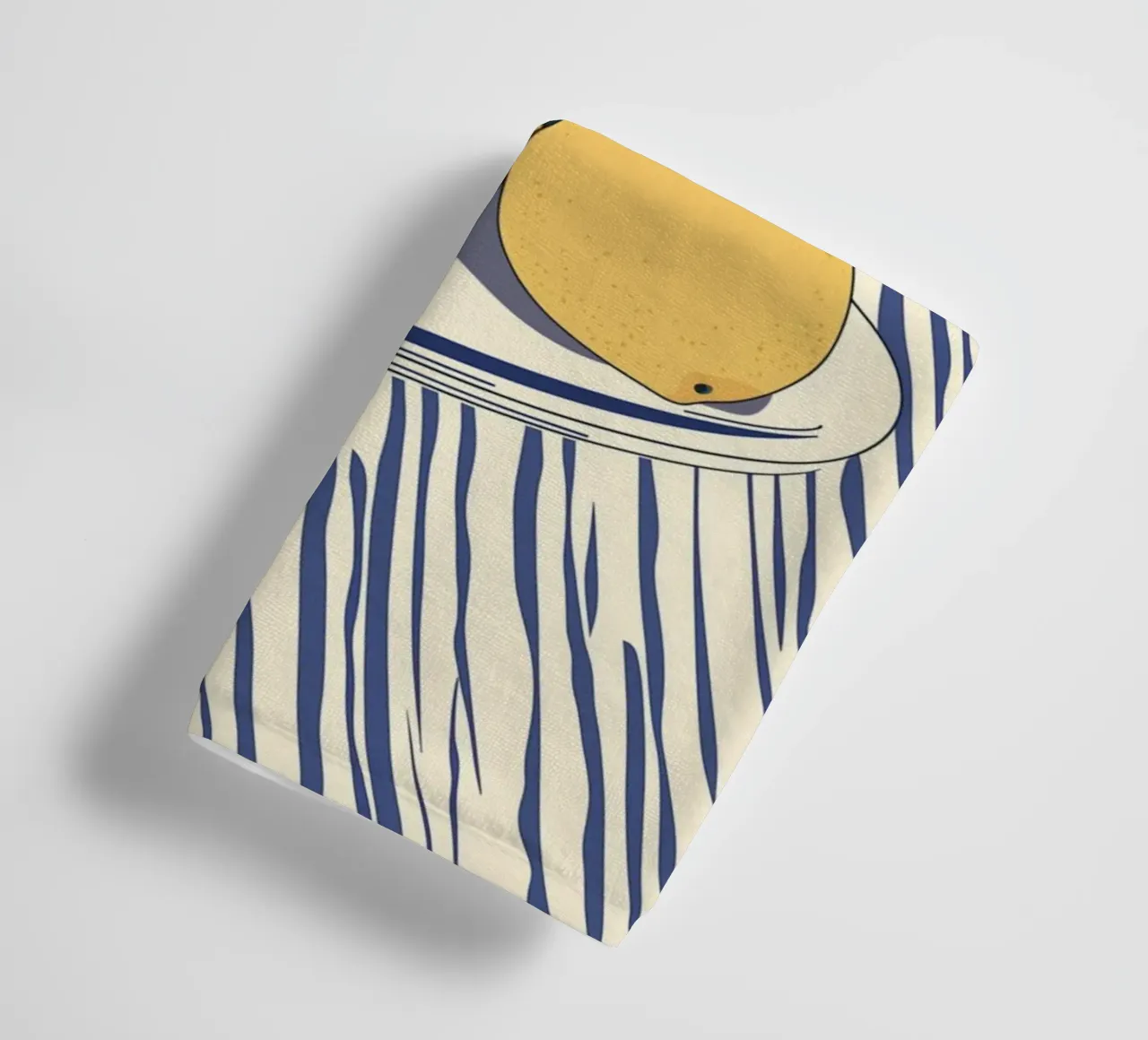 Spring art with lemons towel by Carinaprint