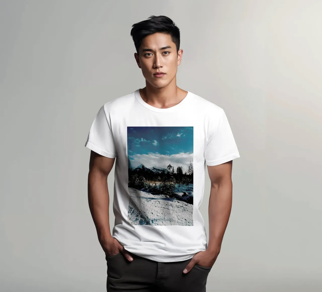 Mountains And Trees t-shirt da Sebastian Hilgetag