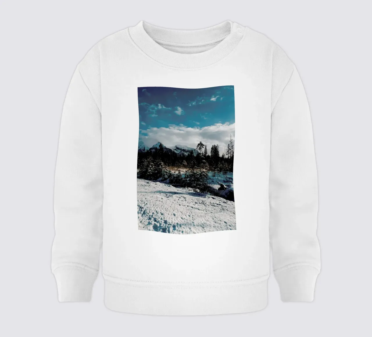 Mountains And Trees felpa neonato da Sebastian Hilgetag