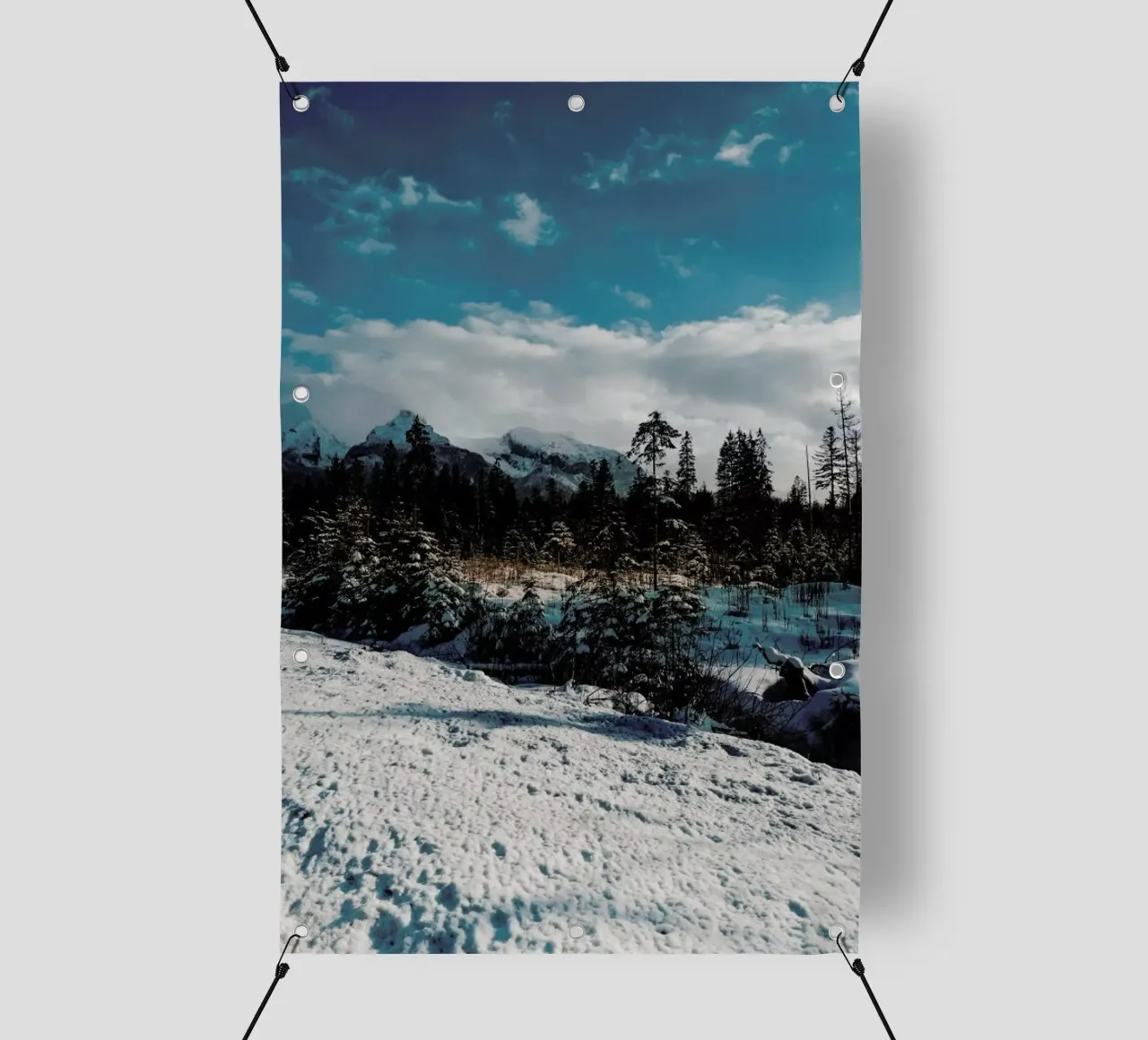 Mountains And Trees telo in pvc da Sebastian Hilgetag