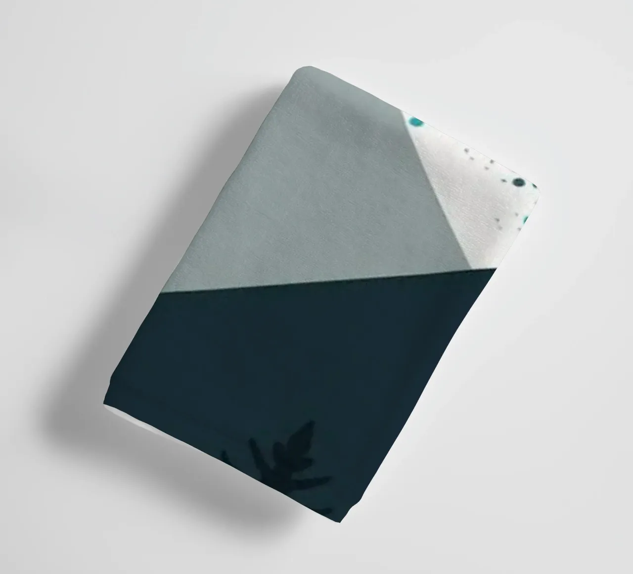 Nordic landscape mountain range towel by Little Dean