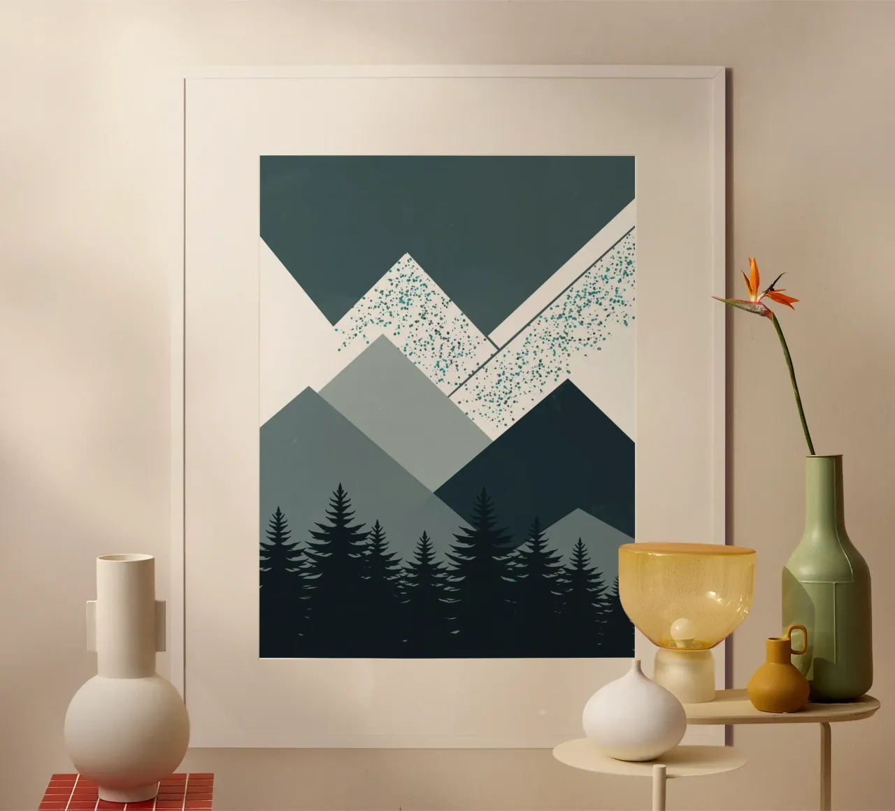 Paisaje nórdico cordillera poster de Little Dean