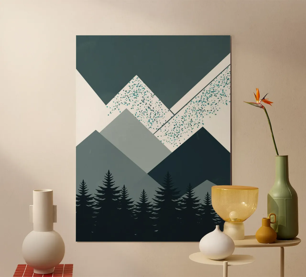 Paisaje nórdico cordillera poster de Little Dean