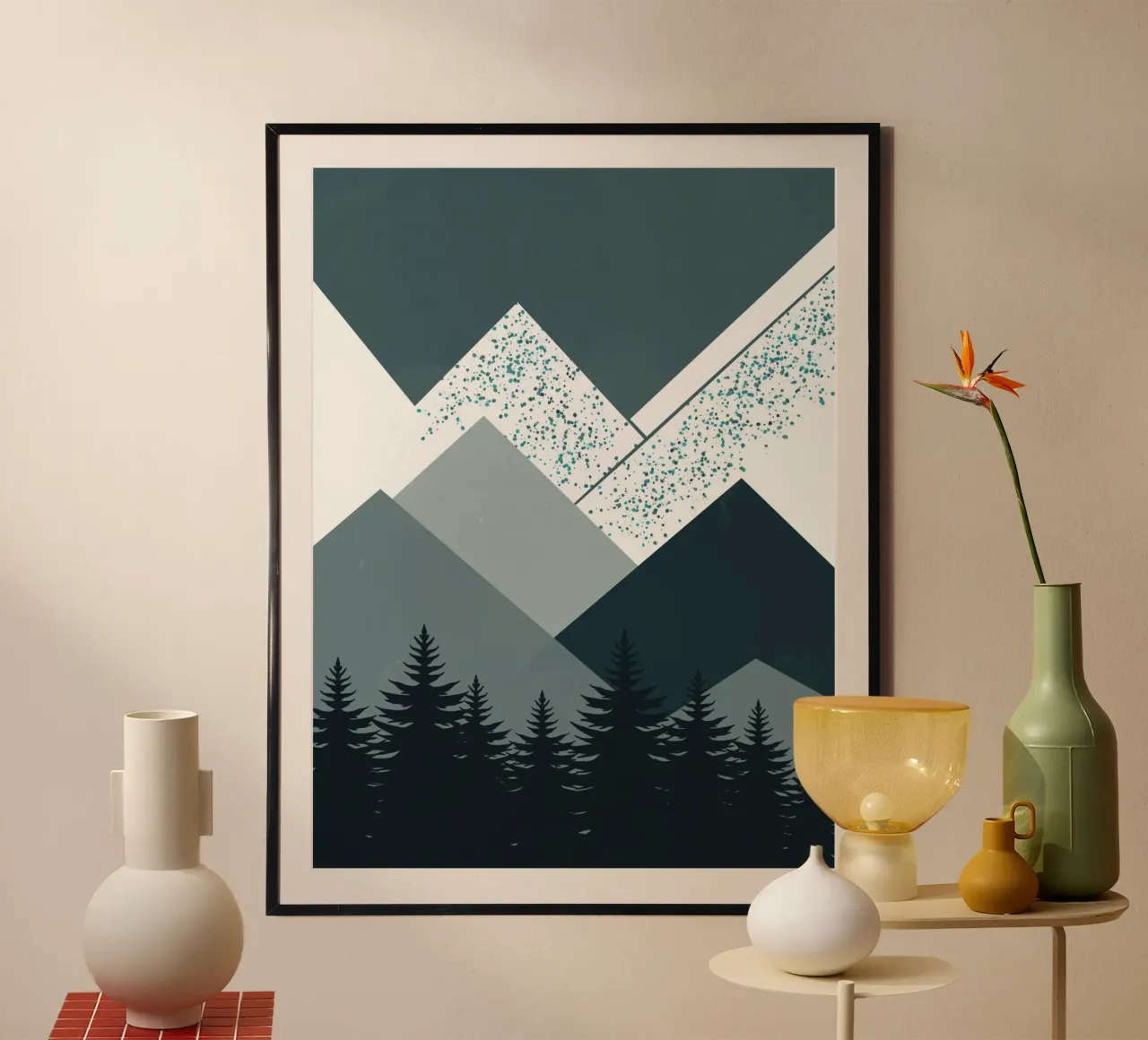 Paisaje nórdico cordillera poster de Little Dean