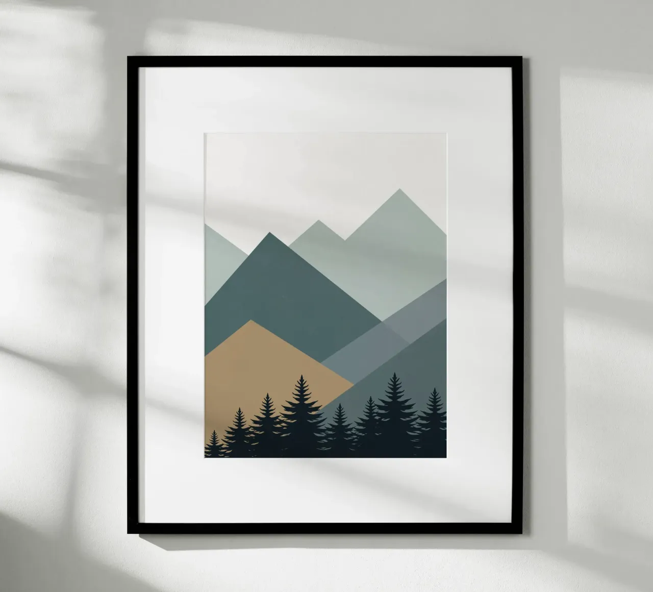 Paysage nordique chaîne de montagnes 02 hahnemühle de Little Dean