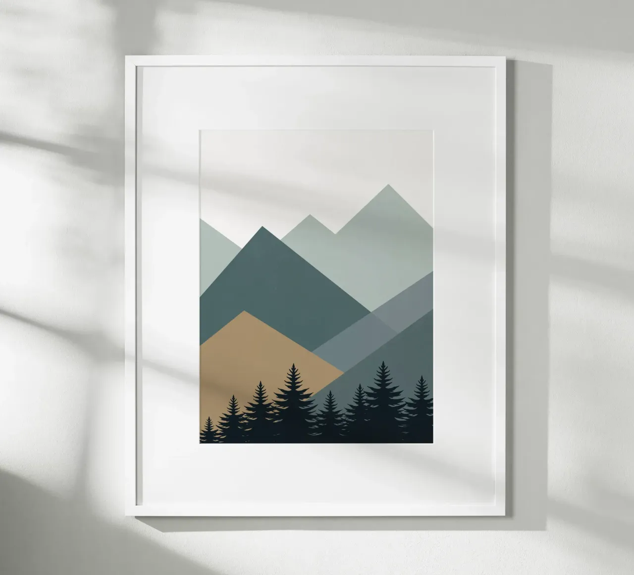 Paysage nordique chaîne de montagnes 02 hahnemühle de Little Dean