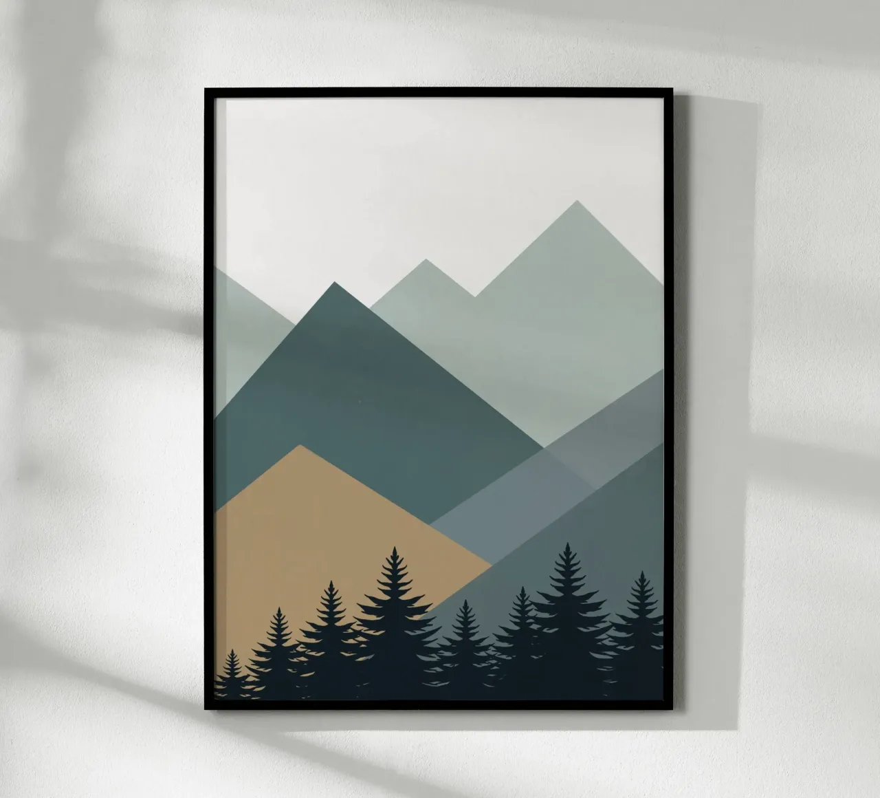 Paysage nordique chaîne de montagnes 02 hahnemühle de Little Dean