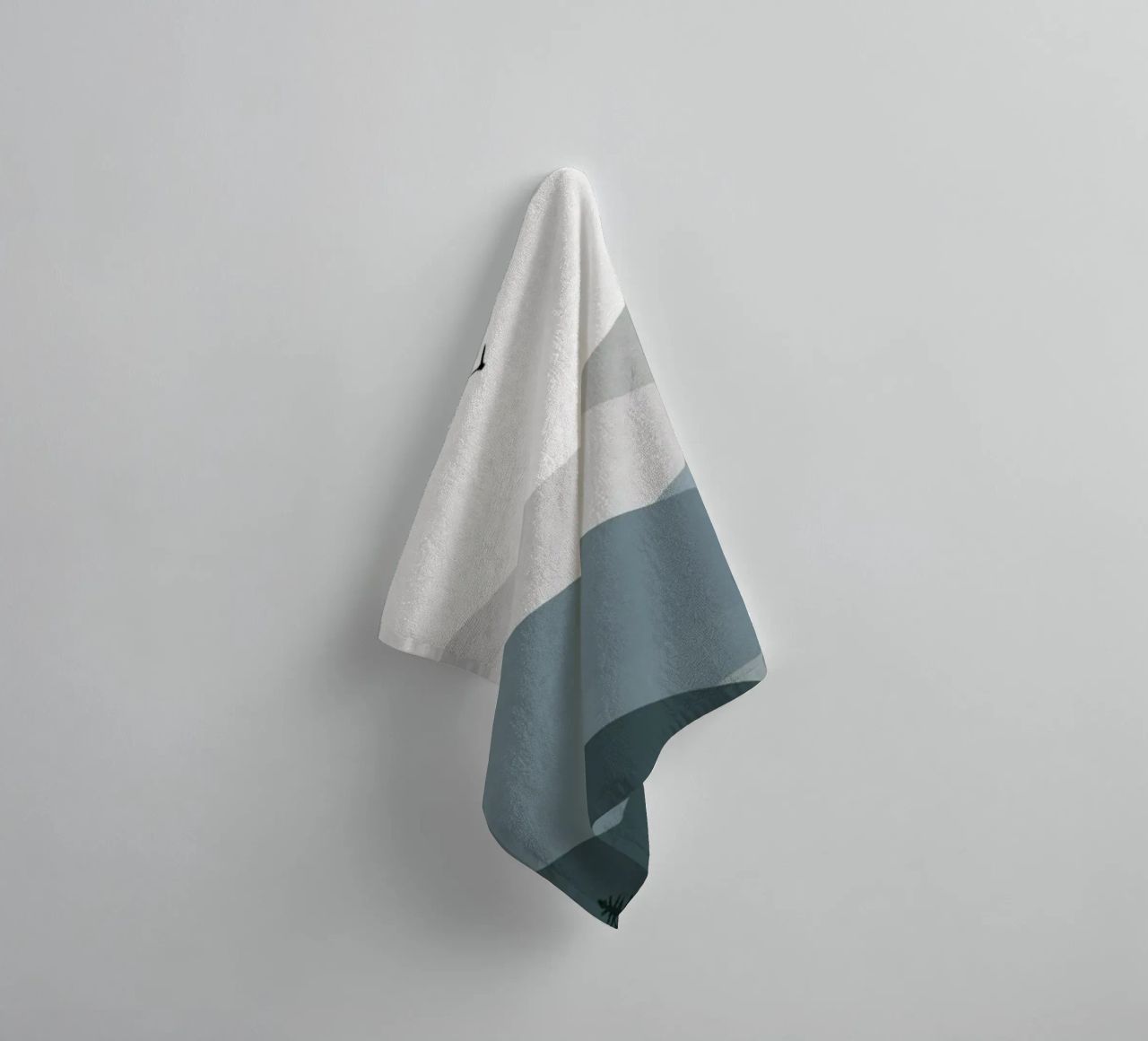Nordic landscape mountain range 03 towel by Little Dean