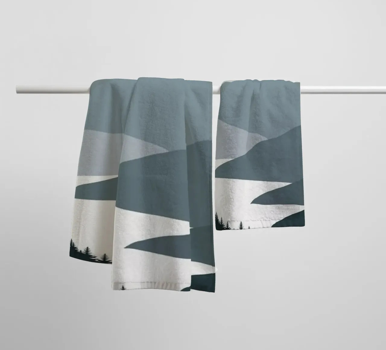 Notturno nordico asciugamano da bagno da Little Dean