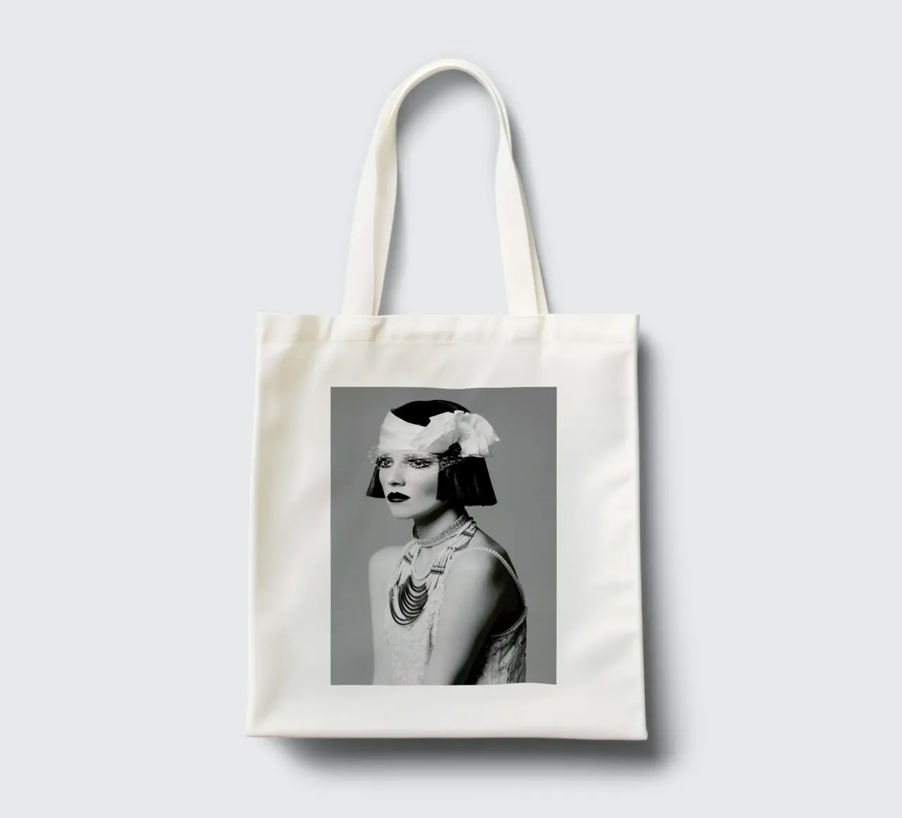Pearls and Lace tote bag by Runway Collective