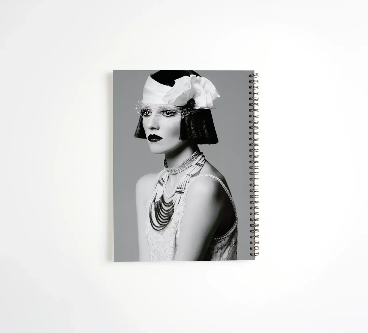 Pearls and Lace spiral notebook by Runway Collective