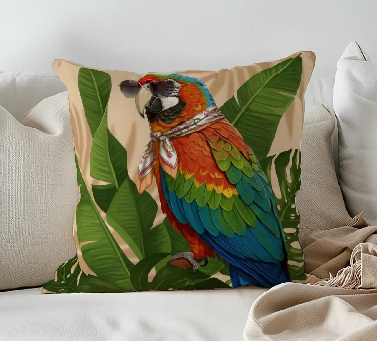 Palm Grove Muse cuscino da Pawtrait Studio