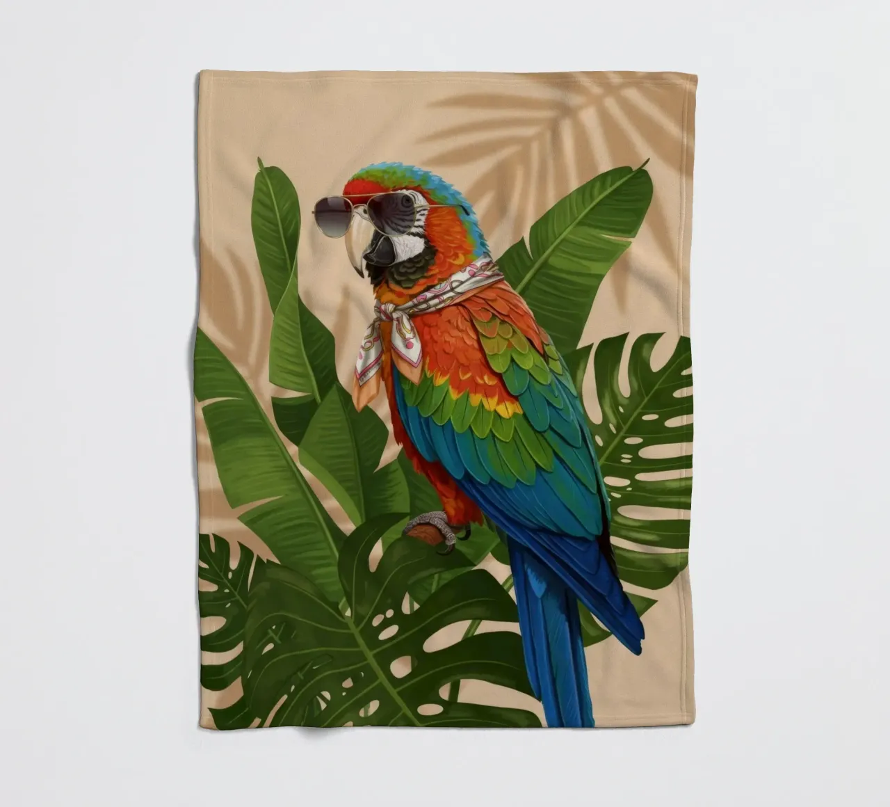 Palm Grove Muse coperta in pile da Pawtrait Studio