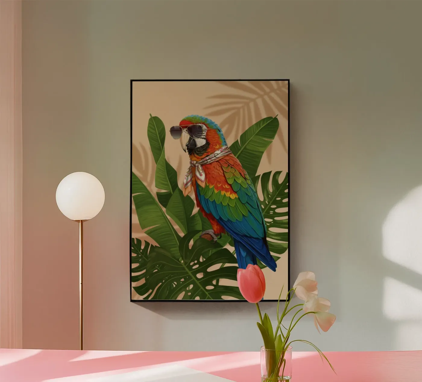 Palm Grove Muse plexiglass da Pawtrait Studio