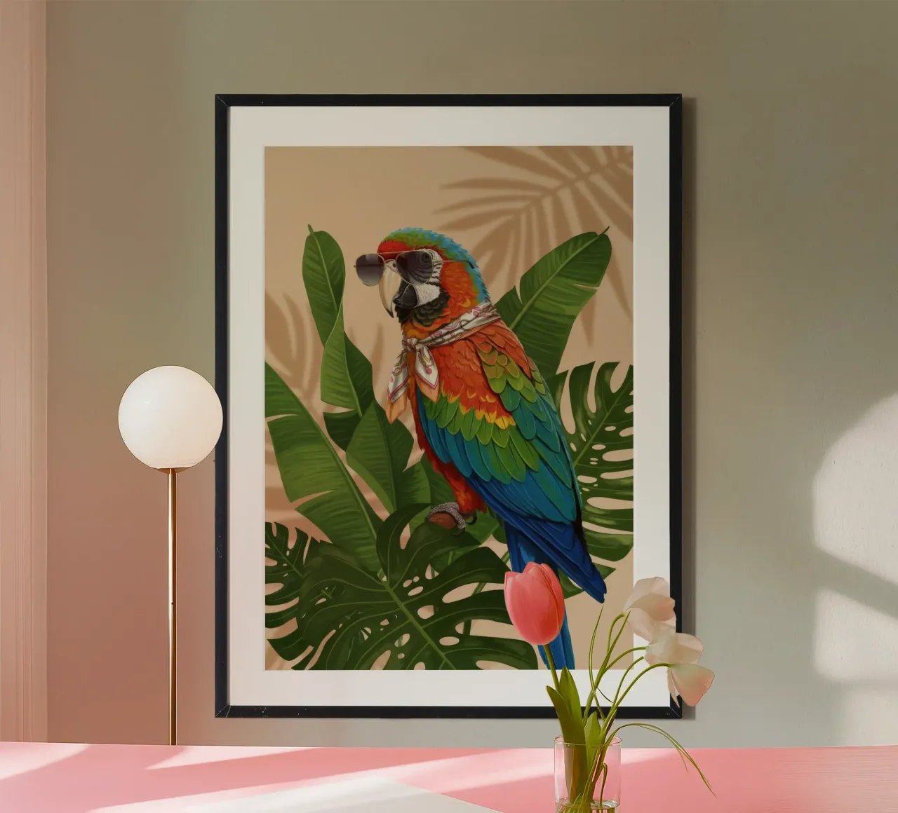 Palm Grove Muse carta hahnemühle da Pawtrait Studio