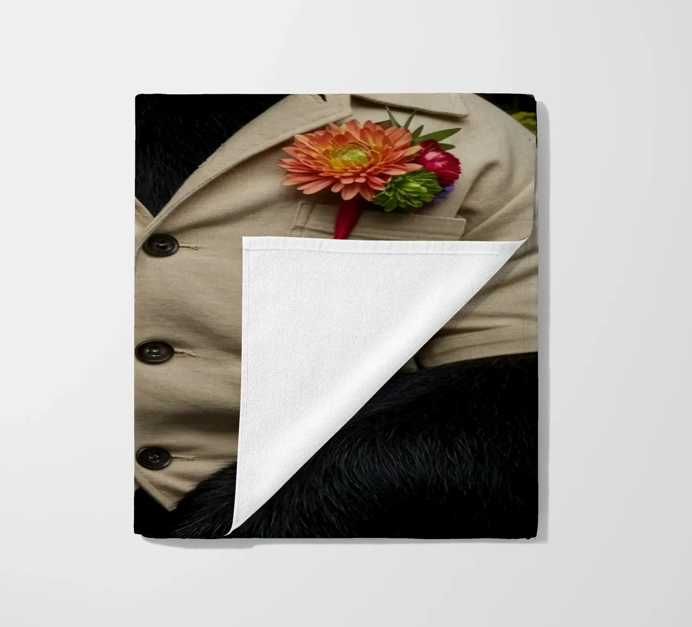 Orso floreale telo mare da Pawtrait Studio