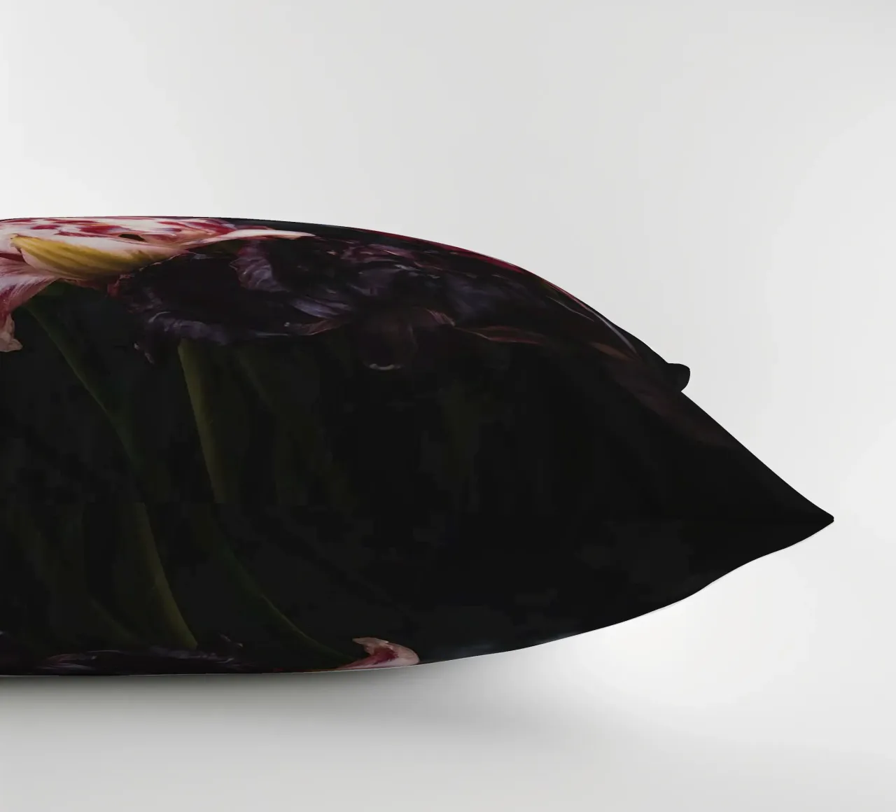 Moody Tulip Bouquet decorative cushion by flowers.and.delight