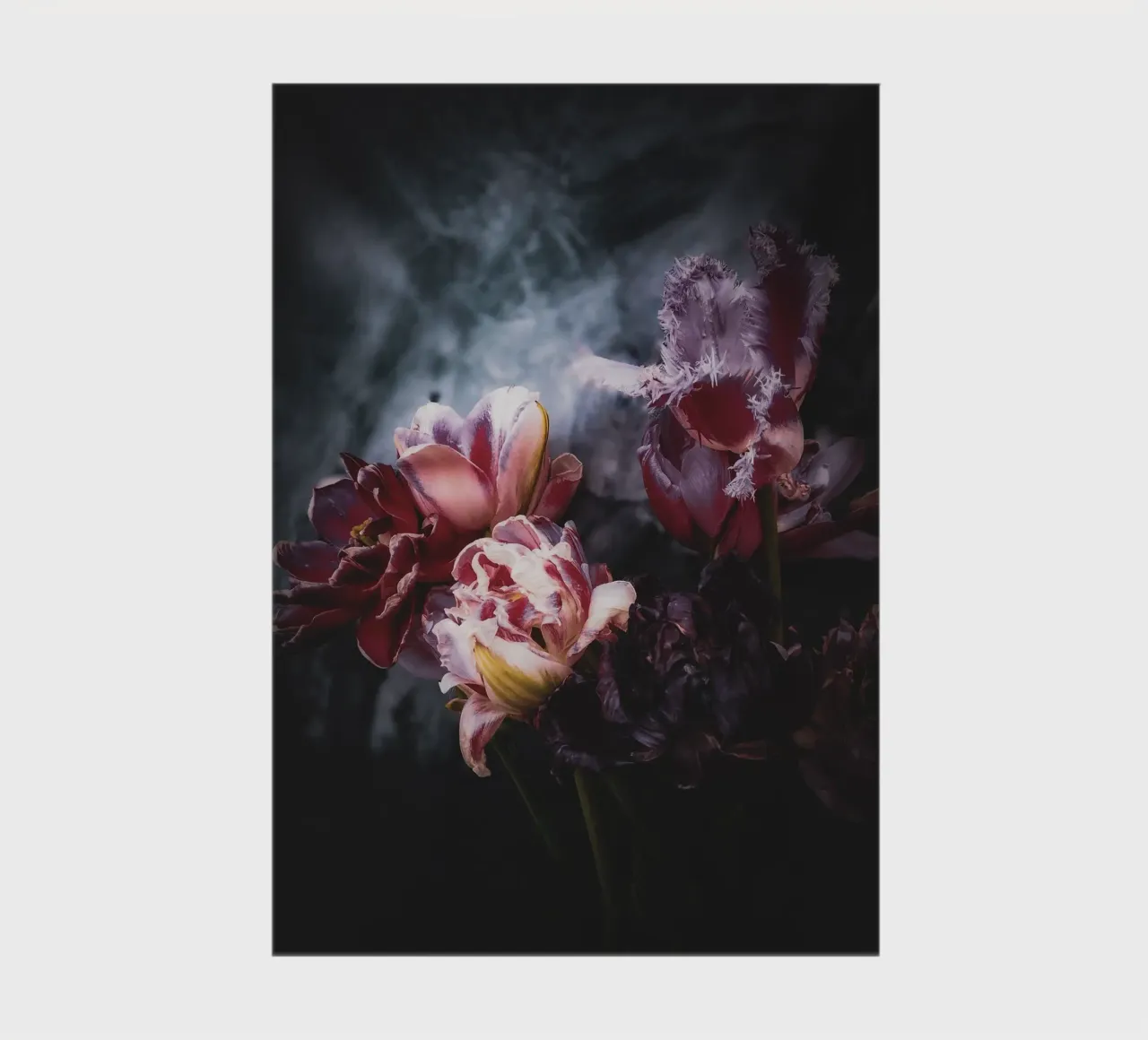 Moody Tulip Bouquet notebook by flowers.and.delight