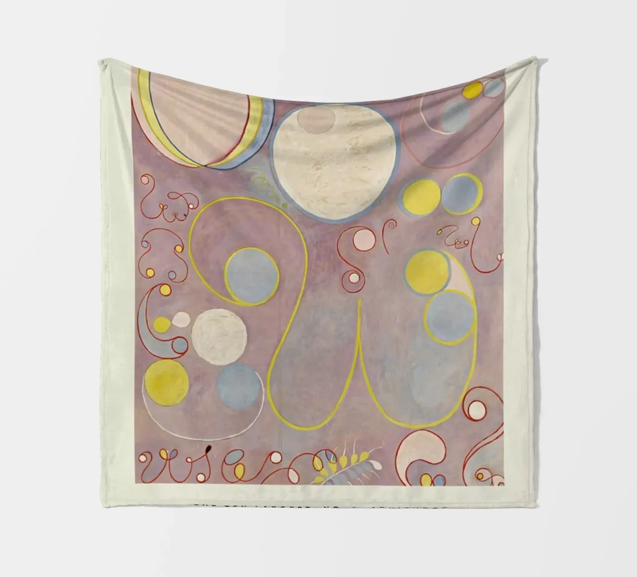 Hilma af Klint - The Ten Largest, No. 8 manta de franela de Vintage by JUNIQE