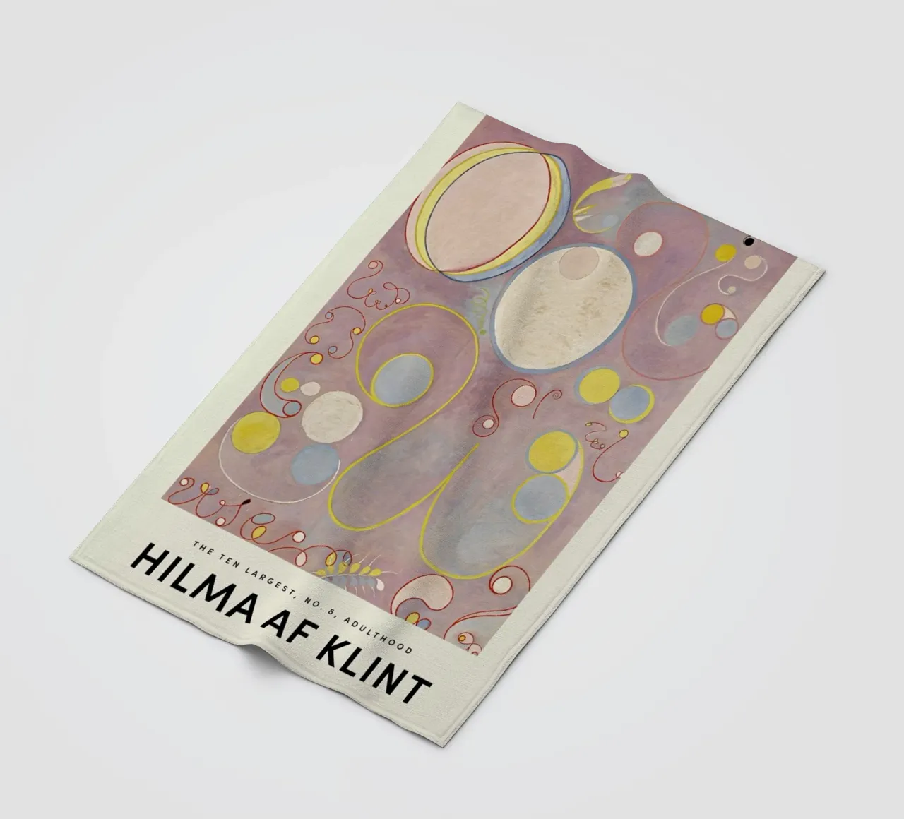Hilma af Klint - The Ten Largest, No. 8 manta de franela de Vintage by JUNIQE