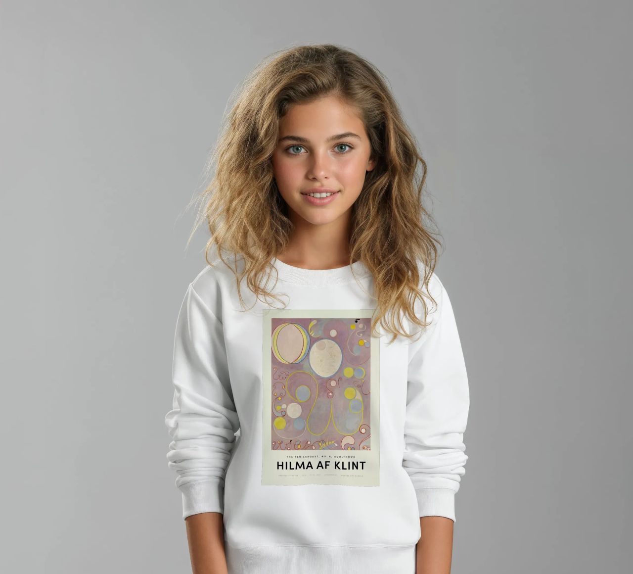 Hilma af Klint - The Ten Largest, No. 8 felpa bambino da Vintage by JUNIQE