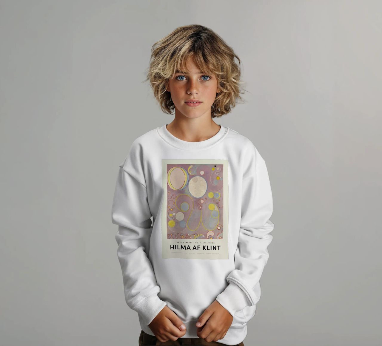 Hilma af Klint - The Ten Largest, No. 8 felpa bambino da Vintage by JUNIQE