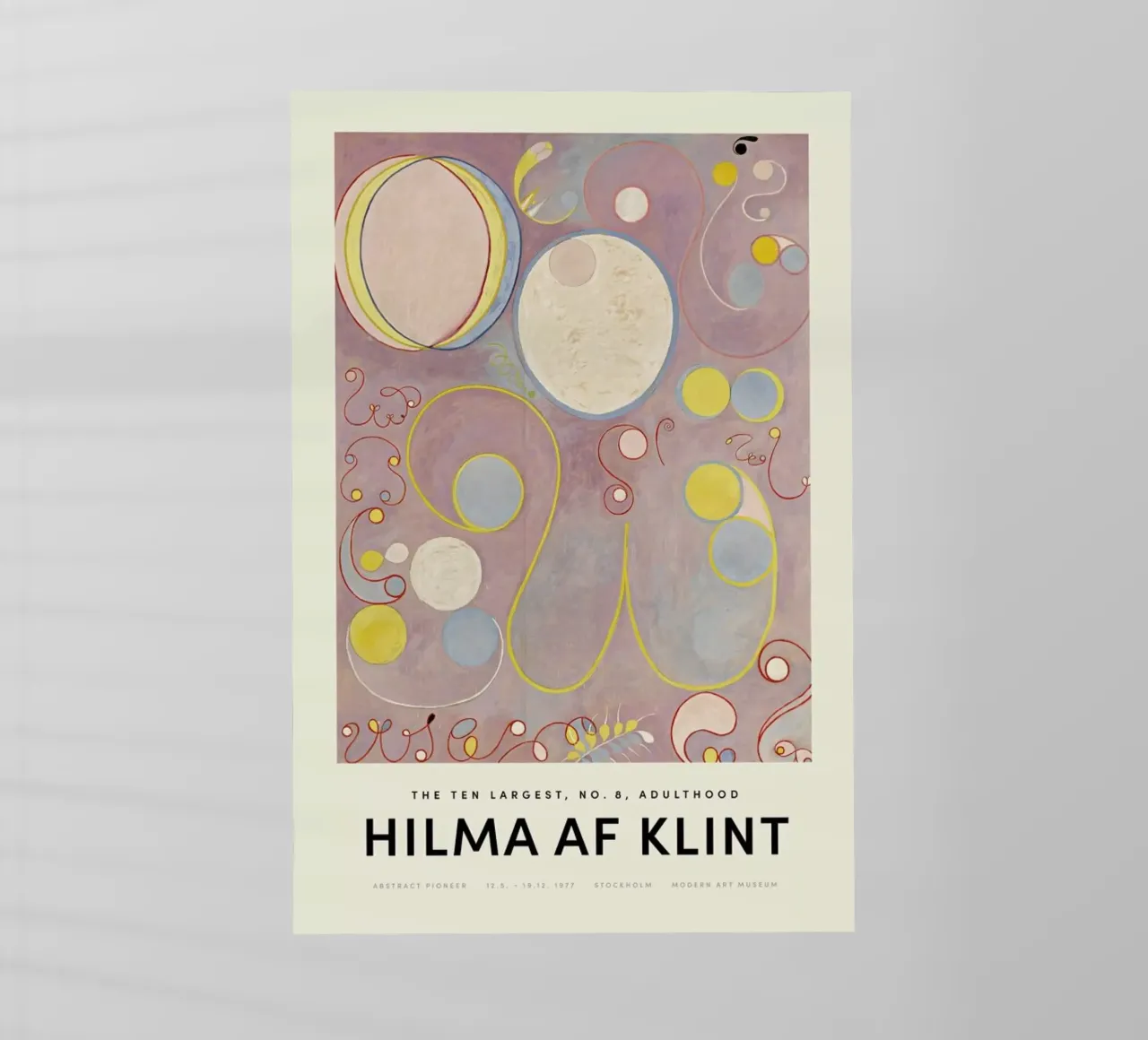 Hilma af Klint - The Ten Largest, No. 8 pellicola backlit da Vintage by JUNIQE