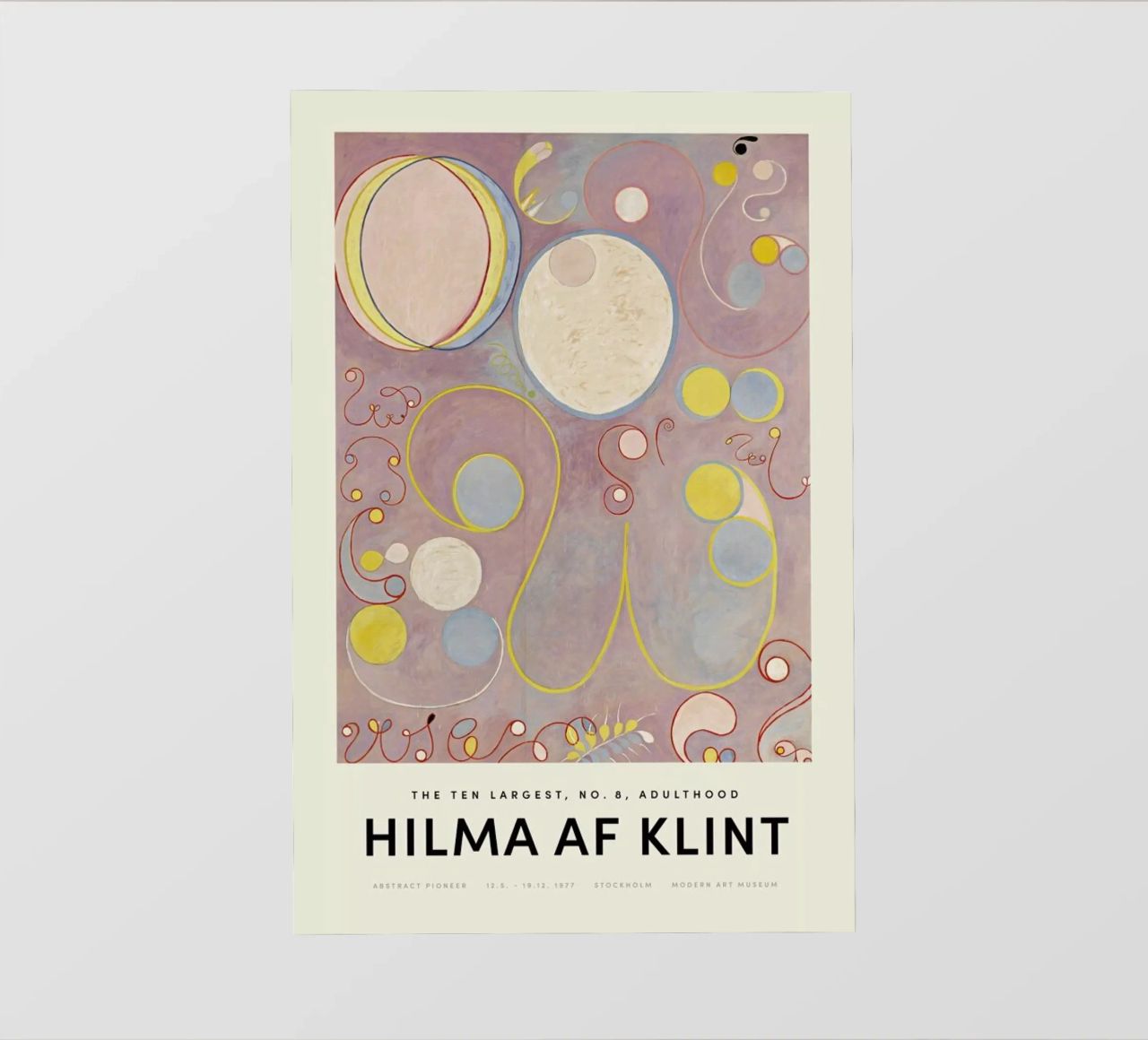 Hilma af Klint - The Ten Largest, No. 8 pellicola backlit da Vintage by JUNIQE