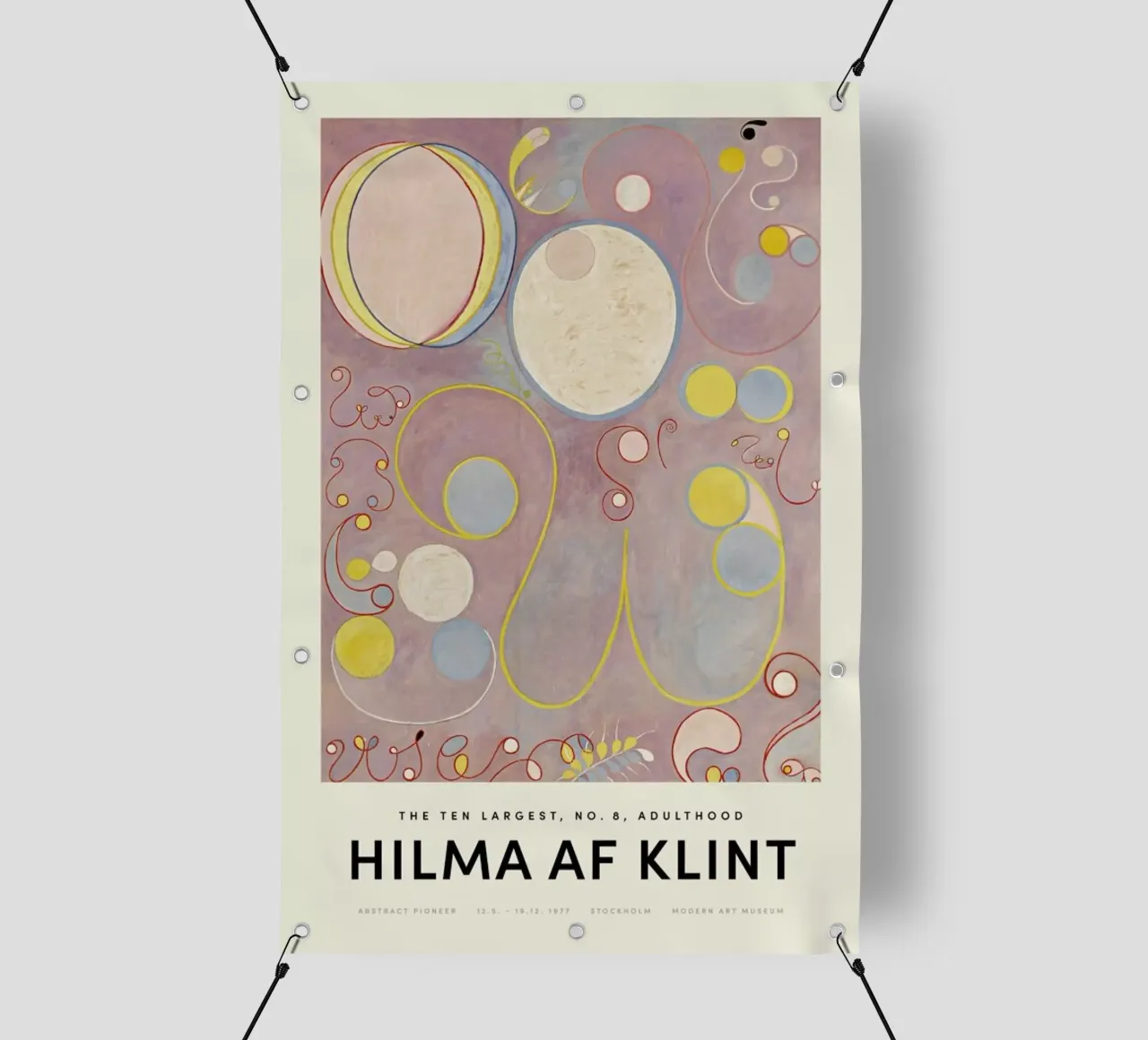 Hilma af Klint - The Ten Largest, No. 8 telo in pvc da Vintage by JUNIQE