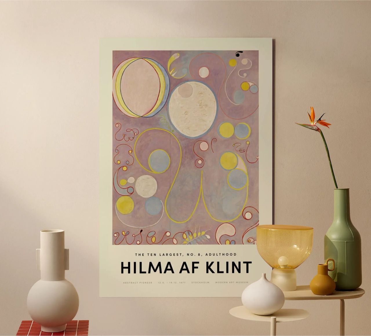 Hilma af Klint - The Ten Largest, No. 8 alluminio dibond da Vintage by JUNIQE