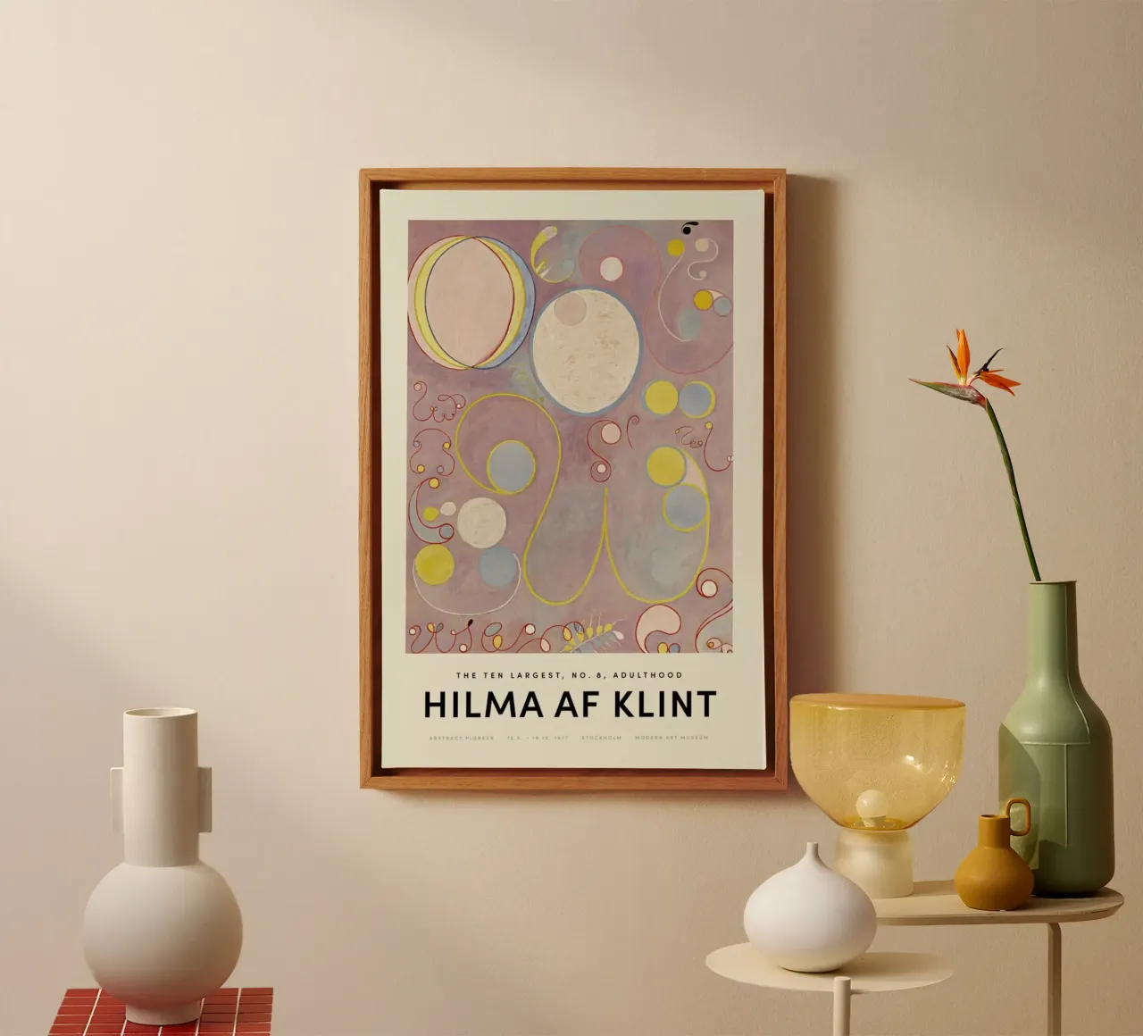 Hilma af Klint - The Ten Largest, No. 8 tela da Vintage by JUNIQE