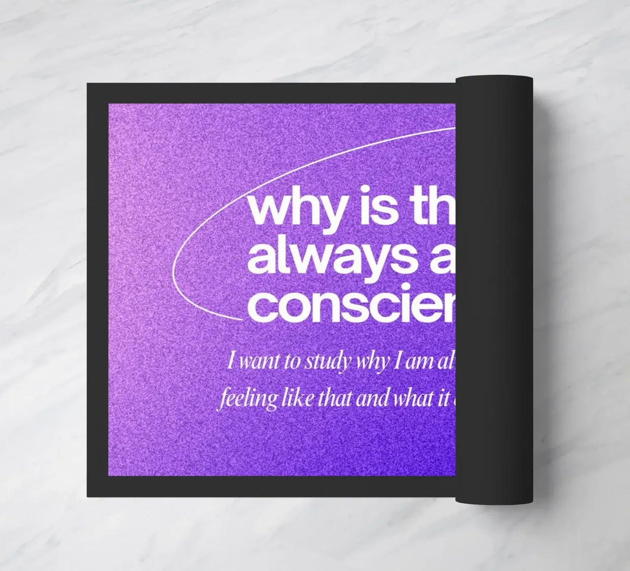 bad conscience paillasson de Ambition Wall