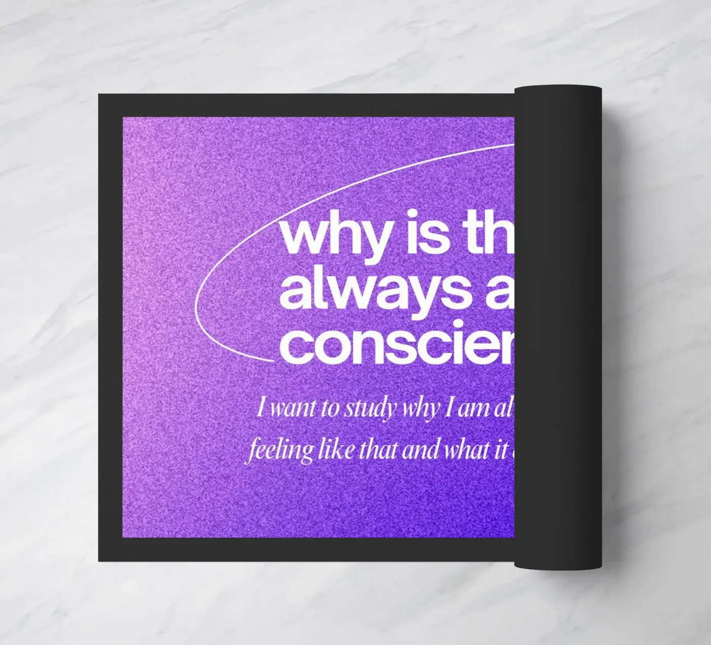 bad conscience Fußmatte von pixelflow