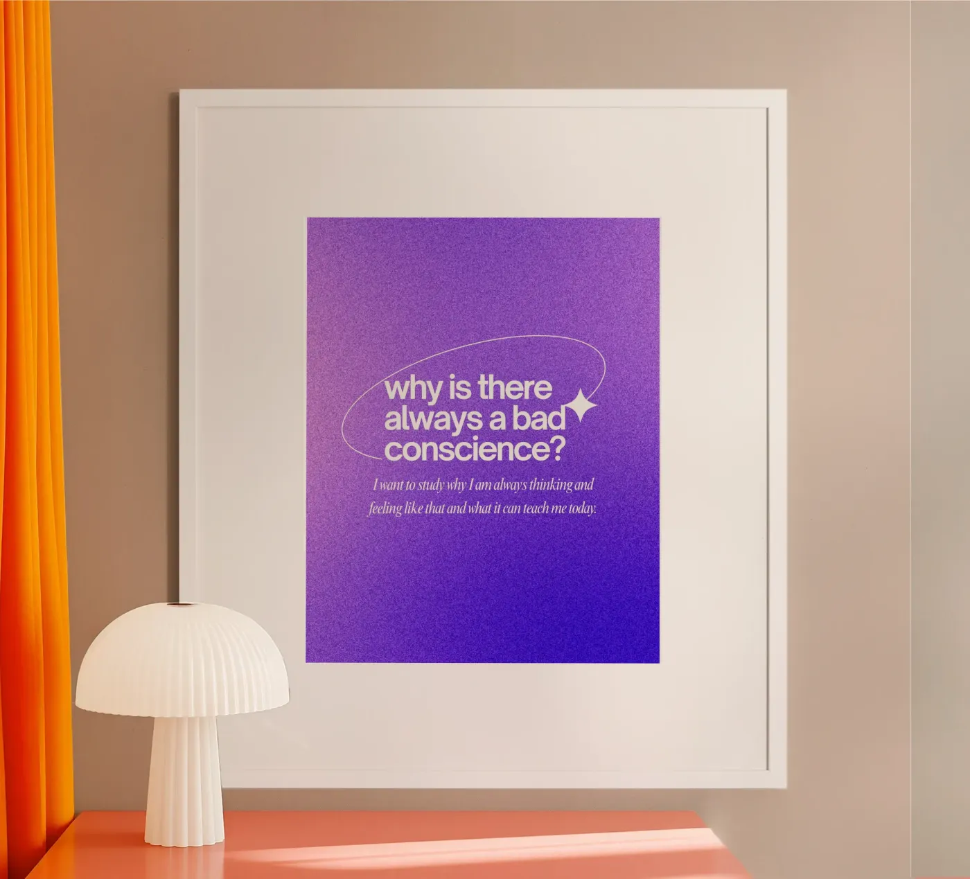 bad conscience Poster von pixelflow