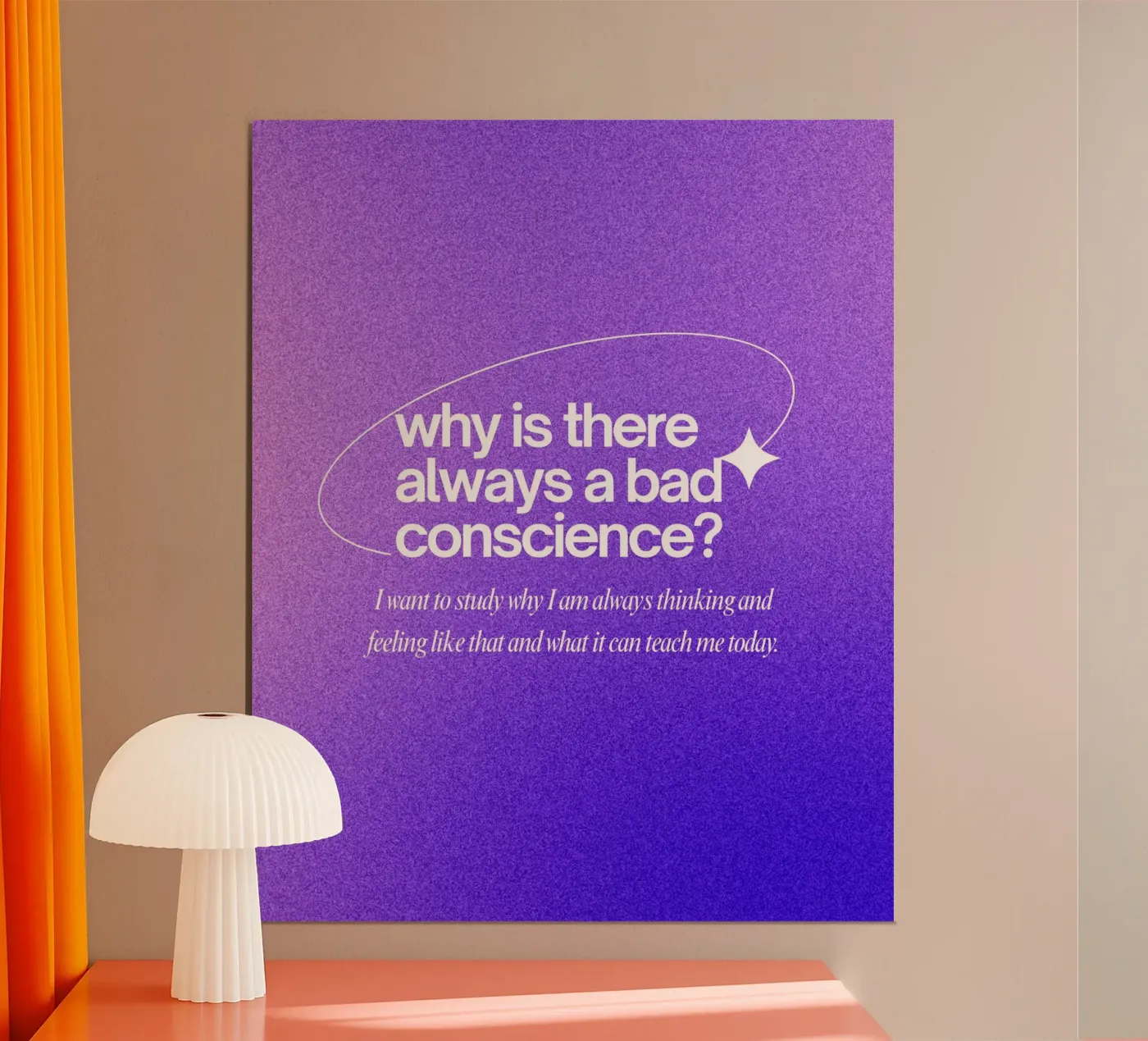 bad conscience Poster von pixelflow