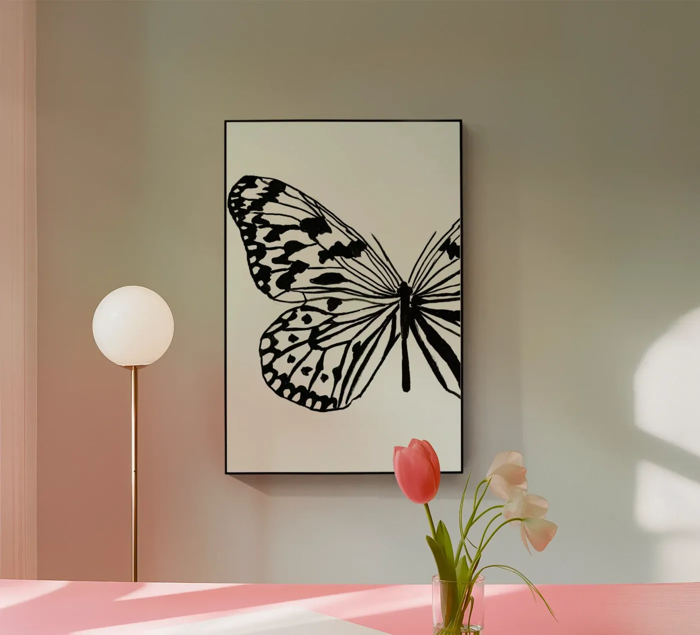 White butterfly plexiglass da Nathys_illustration