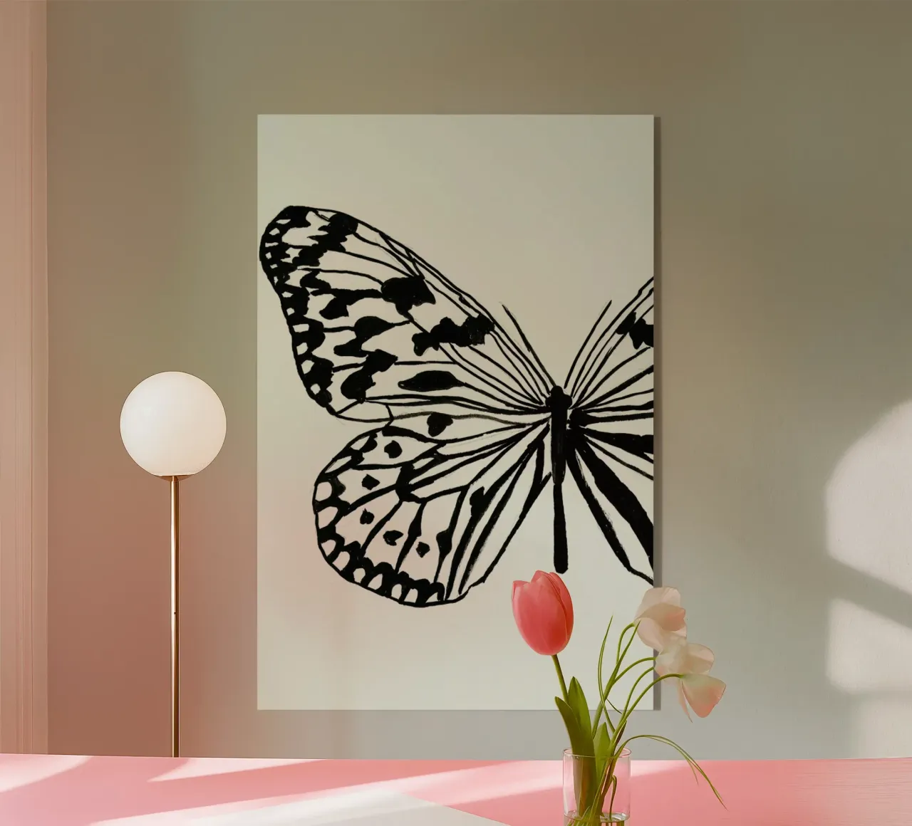 White butterfly plexiglass da Nathys_illustration