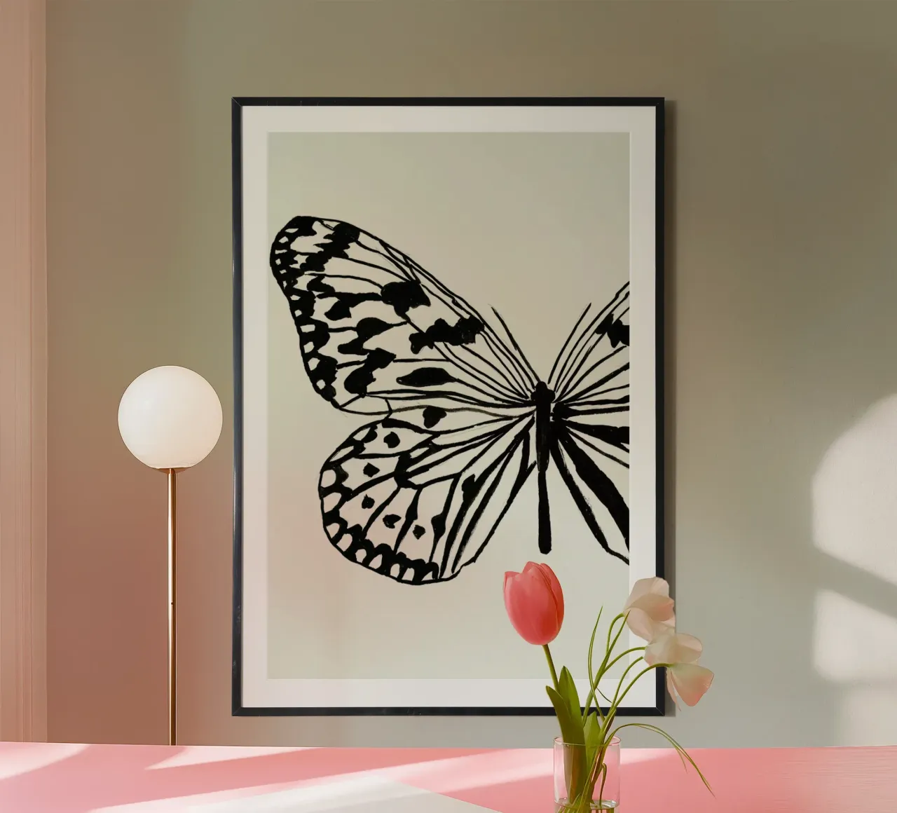 White butterfly poster da Nathys_illustration